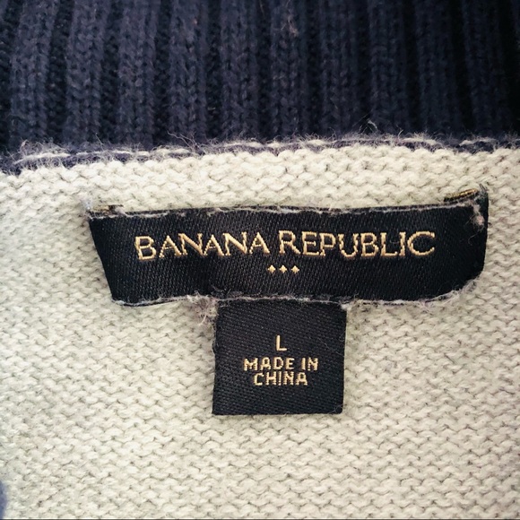 ⭐️Banana Republic⭐️Shawl Neck Stripes Sweater - Picture 7 of 8